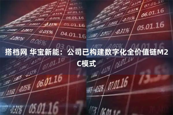 搭档网 华宝新能：公司已构建数字化全价值链M2C模式